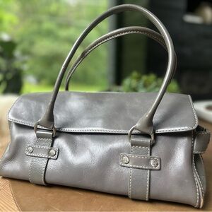 Michael Kors- Gray Leather Bag